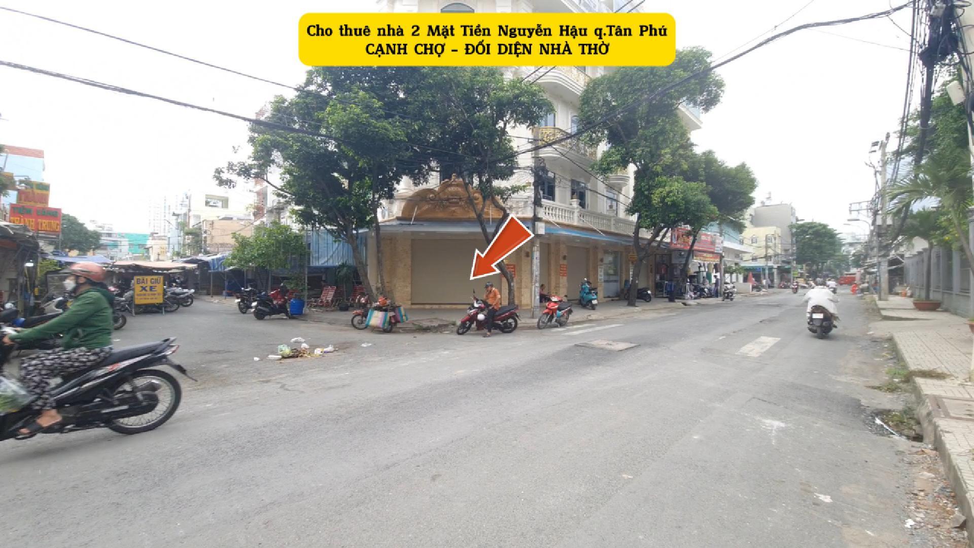 Cho thuê nhà 2 Mặt Tiền Nguyễn Hậu  60m² - NGANG 12M - NGAY CHỢ - Ảnh chính